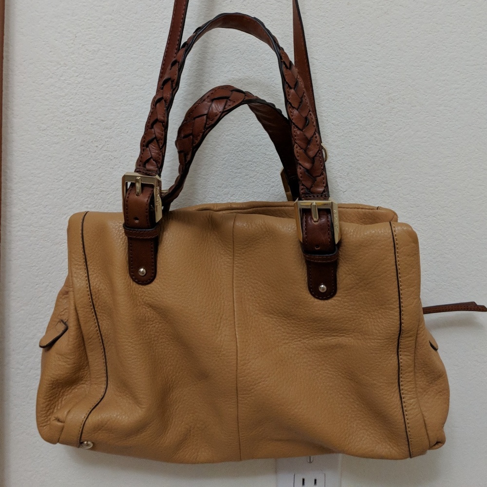 B. Makowsky "Yellowish" Leather Handbag